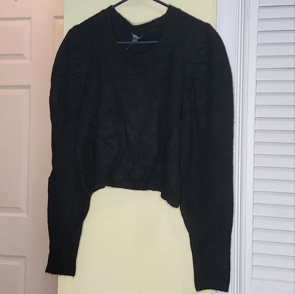 Wild Fable Black Sweater With Puffed Shoulder - Picture 1 of 2
